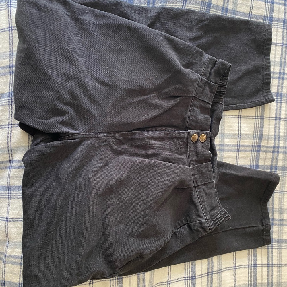 Lucy & Yak Black High-Waist Trousers